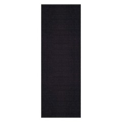 Custom Size SOLID BLACK Stair Hallway Runner Rug Non Slip Rubber Back