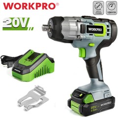 WORKPRO Cordless Impact Wrench 1/2″ 320 Ft Pounds Max Torque 20V Battery Charger