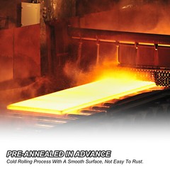 6 Pack Spring Steel 1095 1/8″ x 1-1/2″ x 12″ Steel Flat Bar for Knife Making