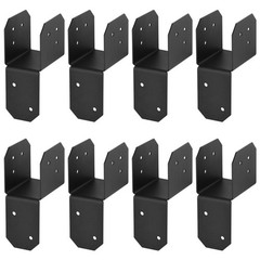 8 Pcs 2×4 Joist Anchor Connector, Post Caps Tie Bracket for Pergola, 17 Gauge