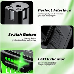 2PACK For RYOBI 18V 8.0Ah P108 High Capacity Battery 18Volt Lithium-Ion One Plus