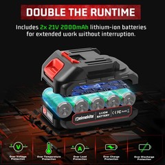 Mini Chainsaw 4/6 Inch Portable Electric Chainsaw Cordless with 2 Chainsaw