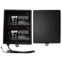 2025 New Upgraded Steel Battery Box with 2 Batteries Kit(12V 7AH lead-acid)