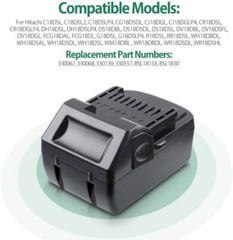 18V 7.0Ah For Hitachi Li-ion Battery BSL1815 BSL1815X BSL1830 BSL1815S BSL1830