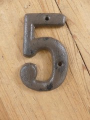 Metal House Numbers Street Address Rustic Cabin Cast Iron Pick #’s from 0-9 #