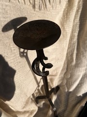 Gorgeously Aged Freestanding Floor Candlestick Holder for Taper Candle 16-20in