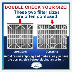 Trion Air Bear 266649-102 (2-Pack) – 20″ x 25″ x 5″ Pleated Air Filter, MERV 13