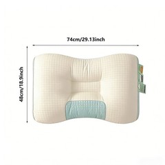 Cervical Neck Pillows Ergonomic Cervical Neck Roll for Side Back Stomach Sleeper