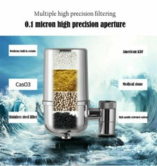 Faucet Water Filter For Kitchen Sink Or Bathroom Mount Filtration Tap Purifier