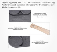 Aluminum Egg And Crepe Pan Non Stick New In Box Heat Proof Handle