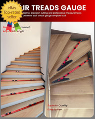 Stair Tread Template Tool 8″ to 60″ Aluminum Stair Tread Jig for Accurately