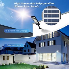 GMOX 100000LM Solar Street Lights Outdoor Dusk to Dawn Waterproof Motion Sensor