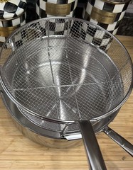Williams Sonoma Signature Thermo-Clad SS Deep Sauté Pan w Fryer Basket New! Read