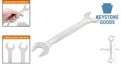 18mm x 21mm Double Open End Wrench – 178mm, High Carbon Steel, Metal Maintena…
