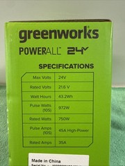NEW Greenworks 24v 2PACK With C Cable battery Pack – Free Fast Ship