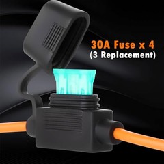 SAE to SAE Extension Cable, 12AWG Quick Disconnect Connector, 30A 17ft/518cm