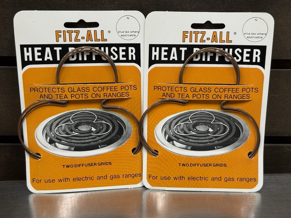 Lot of 2 – FITZ-ALL Heat Diffuser Grids – For Use W/ Electric & Gas Ranges – New