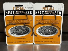 Lot of 2 – FITZ-ALL Heat Diffuser Grids – For Use W/ Electric & Gas Ranges – New