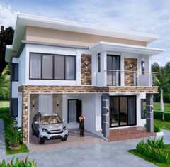 House Plans 9×11 Meter 30×36 Feet 4 Beds 3 Baths Shed Roof PDF (A4 Hard Copy)