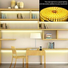 110V LED Strip Light SMD 5050 Flexible Tape Home Outdoor Lighting Rope + US Plug