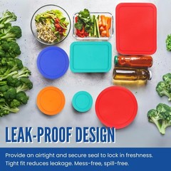 Replacement Lids for Pyrex Glass Containers Round Rectangle 1 2 4 7 3 6 CUP 9pcs