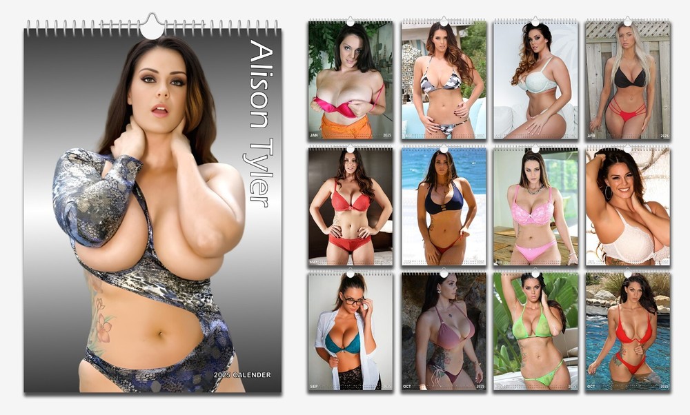 Sexy Hot Alison Tyler full photo calendar 2025/26 personalised Choose Start