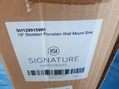 Signature Hardware Stoddert 19″ Porcelain Wall-Mounted Bathroom Sink