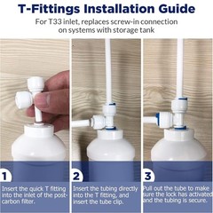6-Stage 36/50/75/100/150 GPD RO pH+ Alkaline Reverse Osmosis System Water Filter
