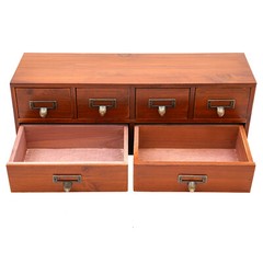 6 Drawers Desktop Dresser Wooden Storage Dressers Chests of Drawers for Bedroom