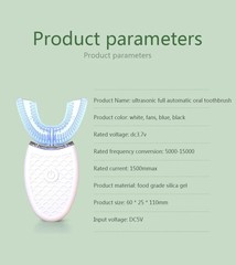 360° Sonic Electric U-Type Toothbrush | Automatic Waterproof Silicon Oral Care