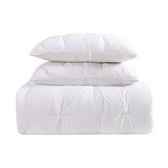 Twin XL Anytime Pleated Comforter Set White – My World