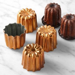 de Buyer Copper Canele Molds, Set of 4-Williams Sonoma|33238