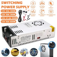 AC 110V To DC 12V 25A-50A 300A-600W Industrial Transformer Switch Power Supply