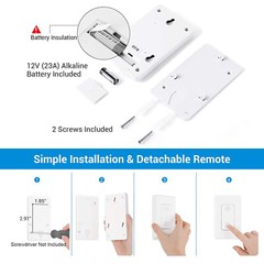 DEWENWILS Remote Control Outlet Wireless Electrical Plug in On Off Power Switch