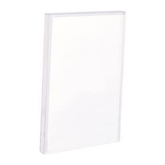 Acrylic Beveled Display Base 6″x 4″x 0.5″(LxWxH) Clear Beveled Rectangular