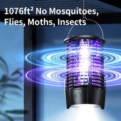 Electric Mosquito Insect Fly Bug Zapper Killer LED Light Trap Lamp Rechargeable