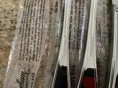 Gorham SHELL Stainless 5 Piece Place Setting (s) Unused 18/8 Flatware Vietnam