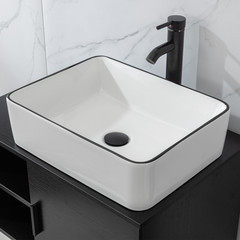 Bathroom Vessel Sink Glass Ceramic Bowl Drain Faucet Combo Pop Up Basin Set US