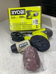 Ryobi RS290G 2.6A Corded 5″ Random Orbital Sander with Dust Bag- Free Shipping !