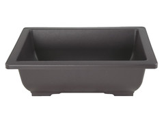 8 Rectangular Plastic Bonsai / Cactus & Succulent Pot 10″x 7.5″x 3″ Dark Brown