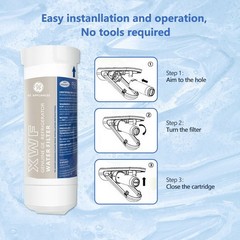 (2 Pack) Fit For GE XWF Refrigerator Water Filter Fits GE XWF (Not fit XWFE)