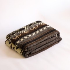 ALPACA WOOL BLANKET THROW XL KING 90×75 REVERSIBLE THICK & WARM HANDMADE ECUADOR