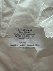 Chanel Classic White Ribbon New. In original package. 100 meters. Authentic.