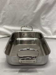 De Buyer AFFINITY 5-Ply Stainless Steel Roasting Pan 14 x 10in