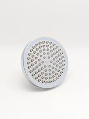 Lucinn Pro Filtered Round Modern Showerhead Wall Mounted in Polished Silver