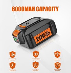 【Upgrade】 6.0Ah 20V Battery for 20V Battery Compatible 20V