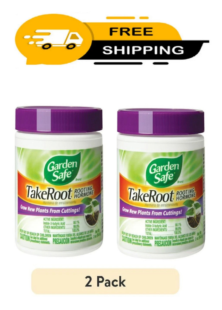 2 Pack Garden Safe Takeroot Rooting Hormone, New Plants Growth Powder – 2 Oz