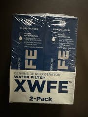 GE XWFE Refrigerator Water Filter, Genuine Replacement Filter, Certified to Red