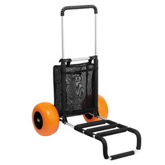 VEVOR Beach Sand Cart Beach Wagon for Sand 12 in Foam Wheels Beach Gardening
