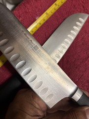 Two Wusthof Grand Prix Knife, 4175/17cm Hollow Ground Santoku & 4173/14cm